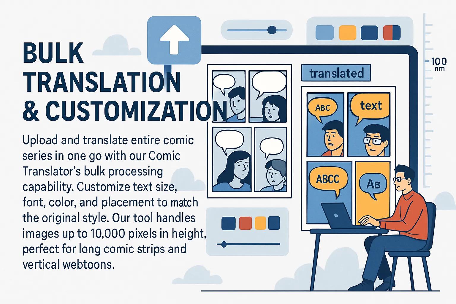 Comic Translator bulk translation feature