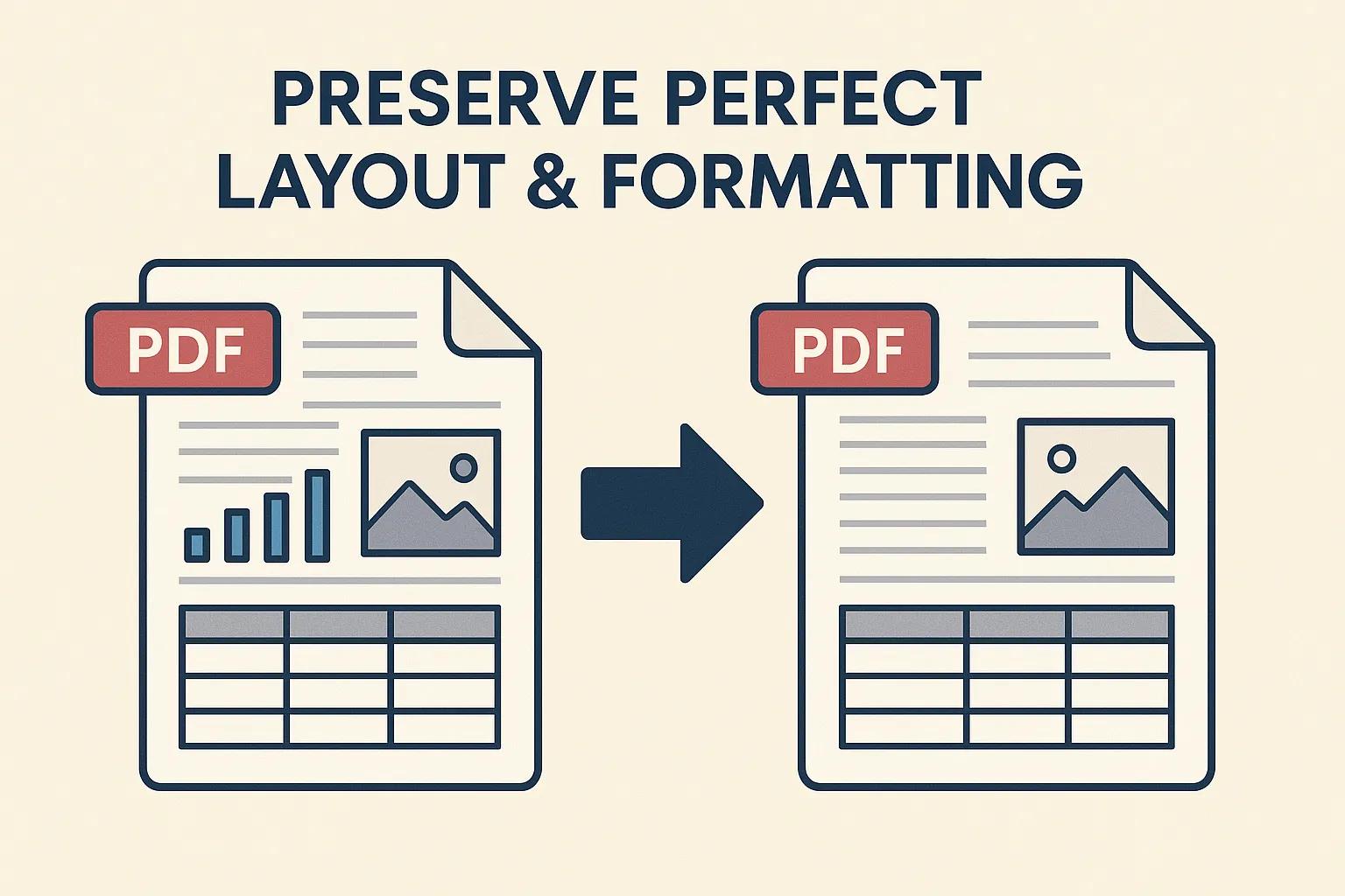 PDF document with preserved layout after translation
