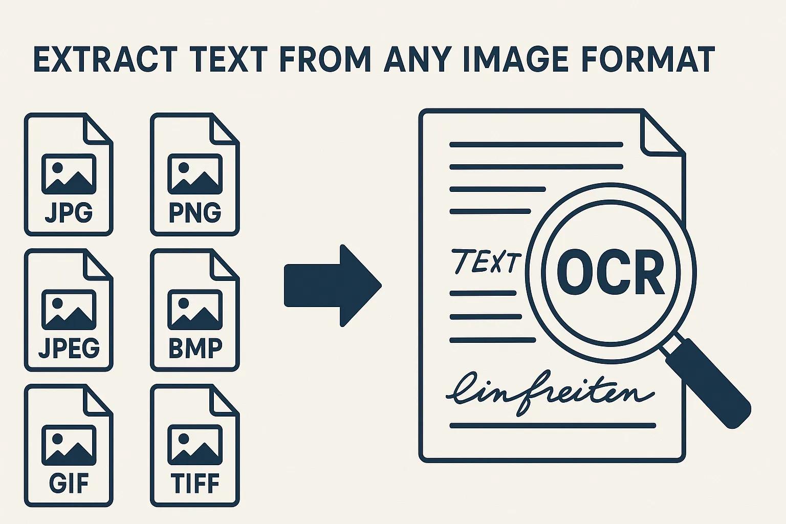 AI extracting text from various image formats